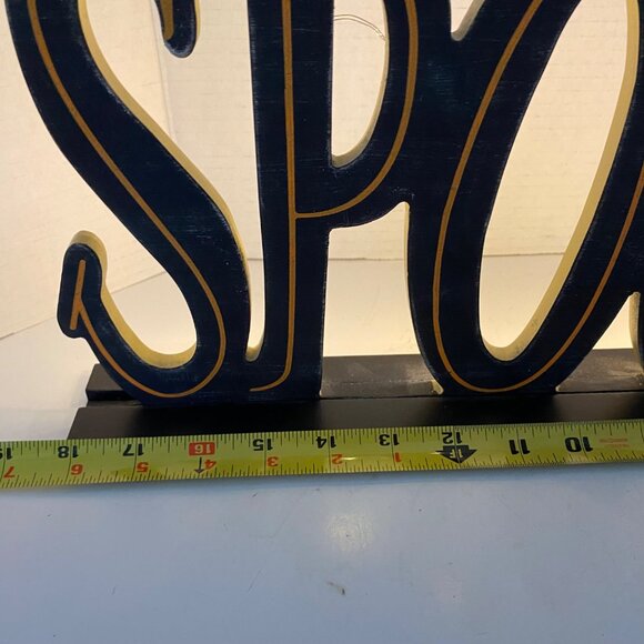 Spooky resin sign table art decoration Halloween party lights up letters - Picture 4 of 6